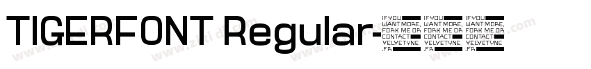 TIGERFONT Regular字体转换